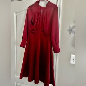 BURGUNDY A-LINE SHOW-STOPPER